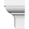Ekena Millwork 180" Bottom Width x 184 1/4" Top Width x 5 1/2"H x 1 3/4"P Stafford Crosshead CRH06X180ST-2 - alternate 4